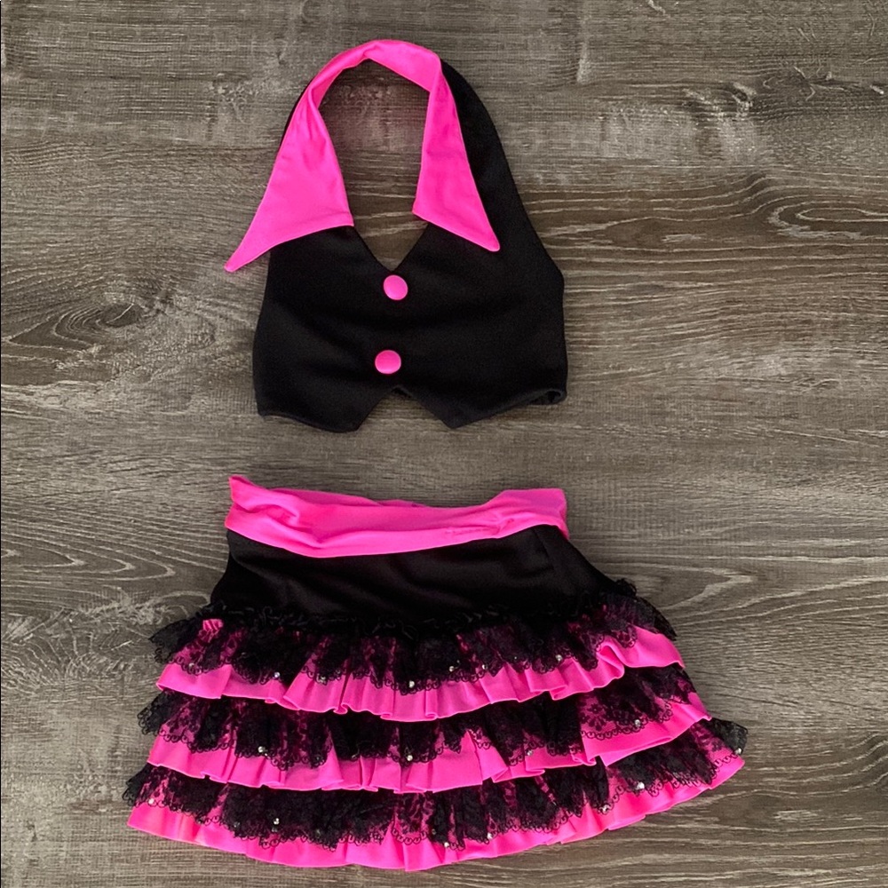 Kids Pink and Black Costume Set